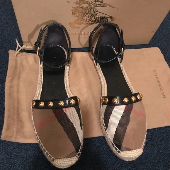 Authentic burberry espadrilles sandals Size 38 - Picture 1 of 5